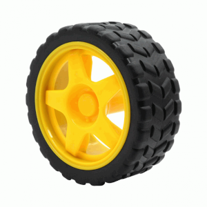 66mm Small Smart Car Model Plastic Robot Tire Wheel