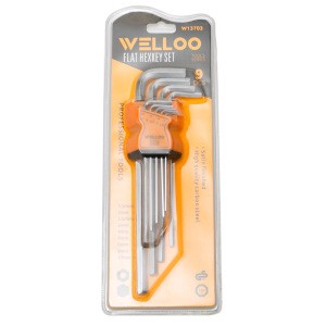 Allen Key Set Flat Head Hex