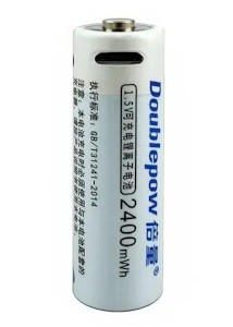 USB Fast Charge 1.5V 2400mWh AA Rechargeable lit-ion Battery